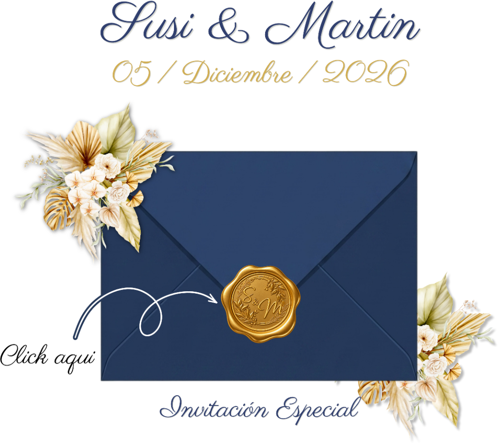 Sobre de boda de Susi y Martín